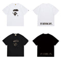 Bathing Shark and ape head print T Shirts NextBlock