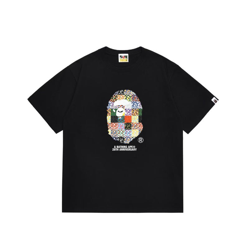 Bathing Shark and ape head print T Shirts NextBlock