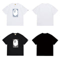 Bathing Shark and ape head print T Shirts NextBlock