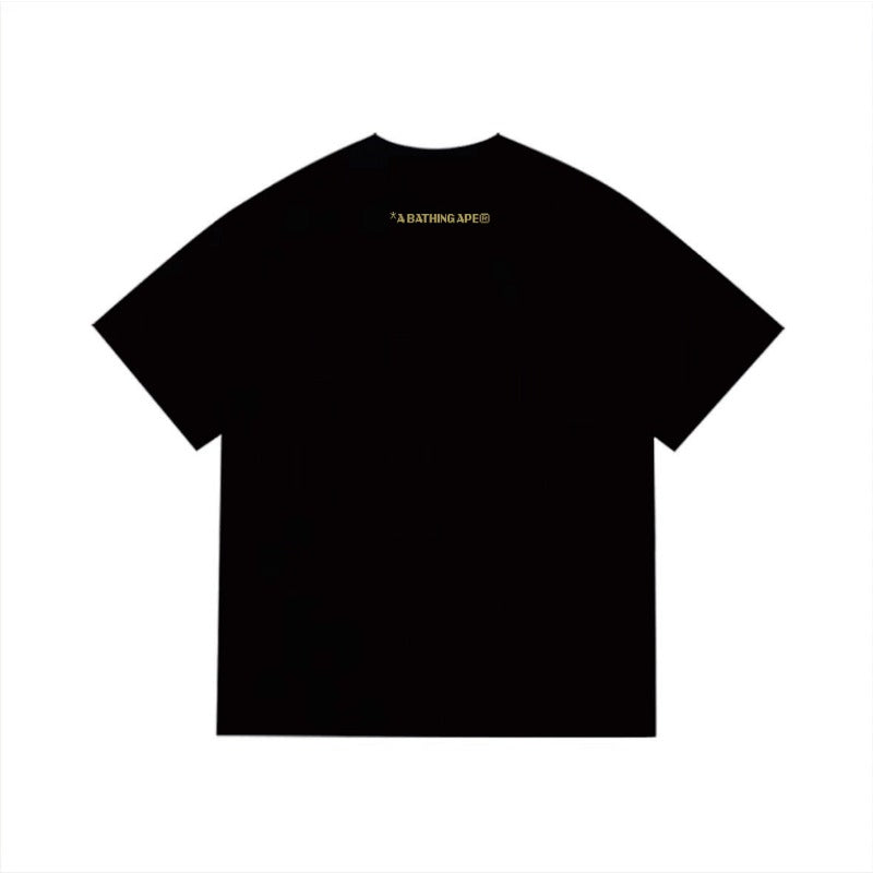 Bathing Shark and ape head print T Shirts NextBlock