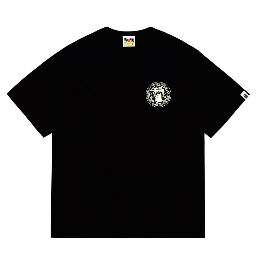 Bathing Shark and ape head print T-Shirt NextBlock