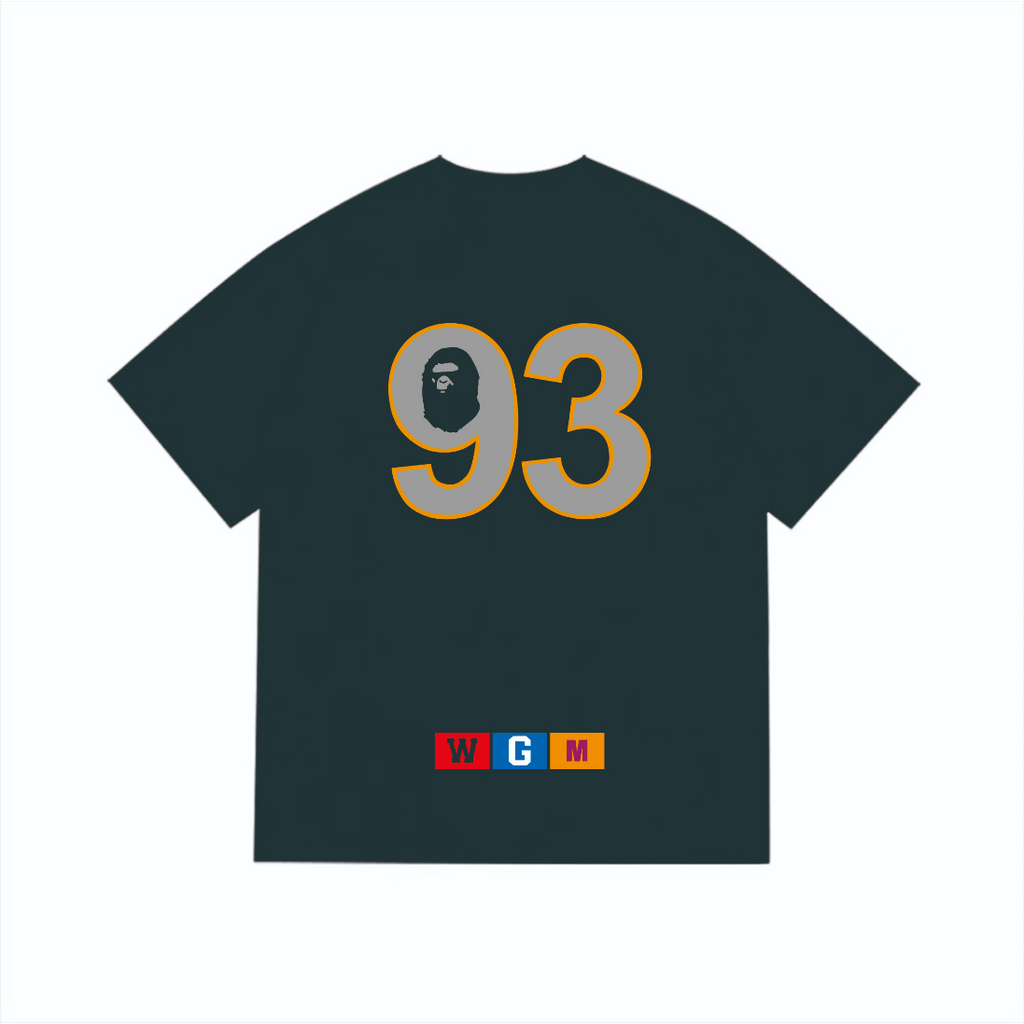 Bathing Shark and ape head print T-Shirt NextBlock