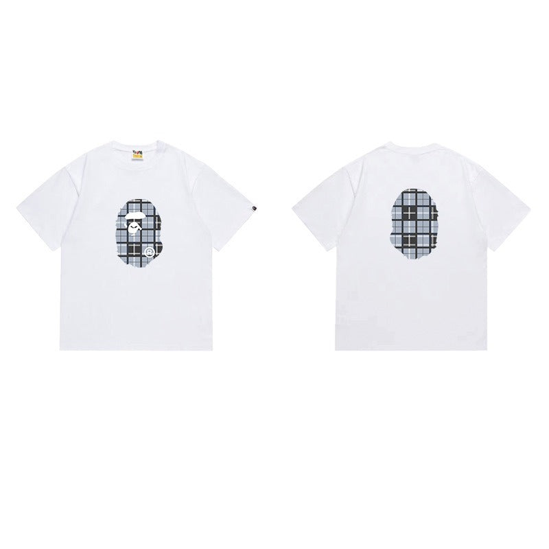 Bathing Shark and ape head print T Shirts NextBlock
