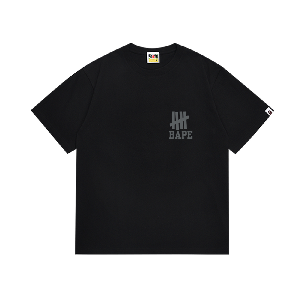 Bathing Shark and ape head print T-Shirt NextBlock
