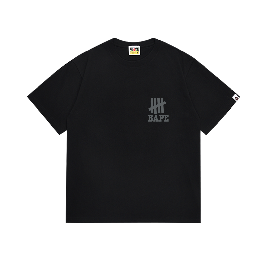 Bathing Shark and ape head print T-Shirt NextBlock
