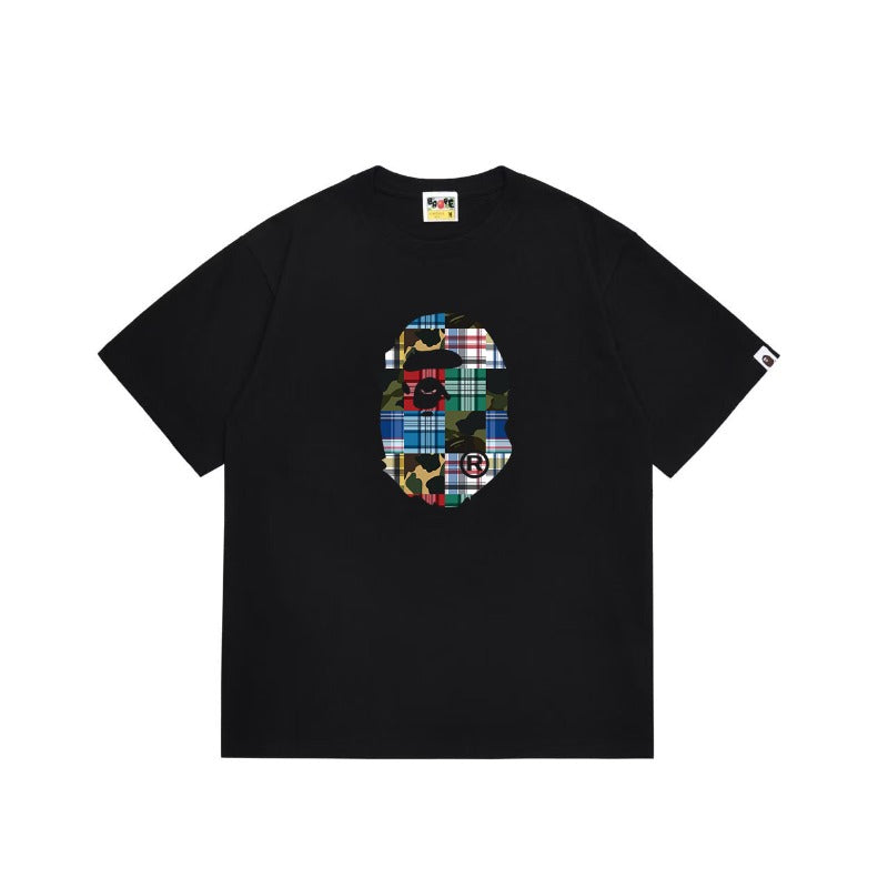 Bathing Shark and ape head print T Shirts NextBlock
