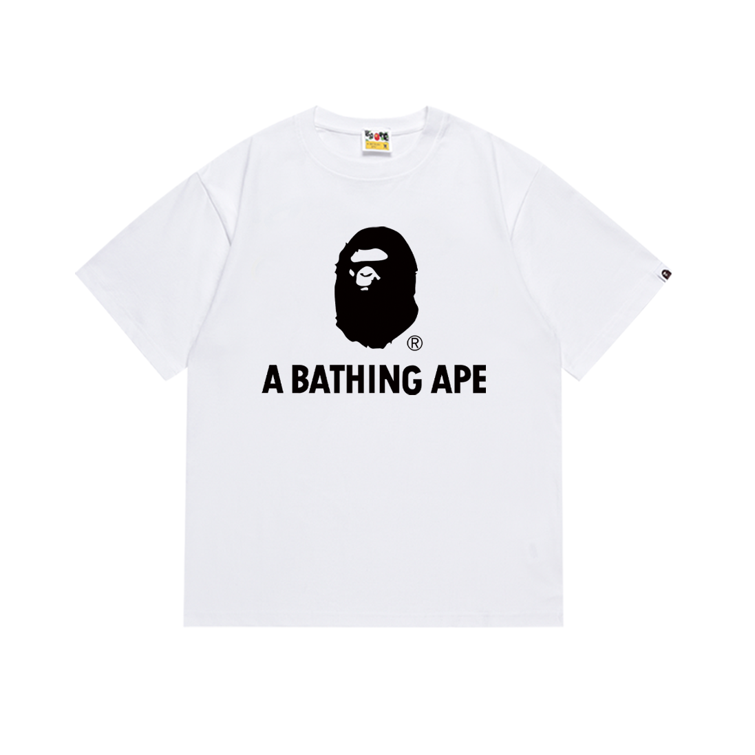 Bathing Shark and ape head print T-Shirt NextBlock