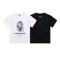 Bathing Shark and ape head print T-Shirt NextBlock