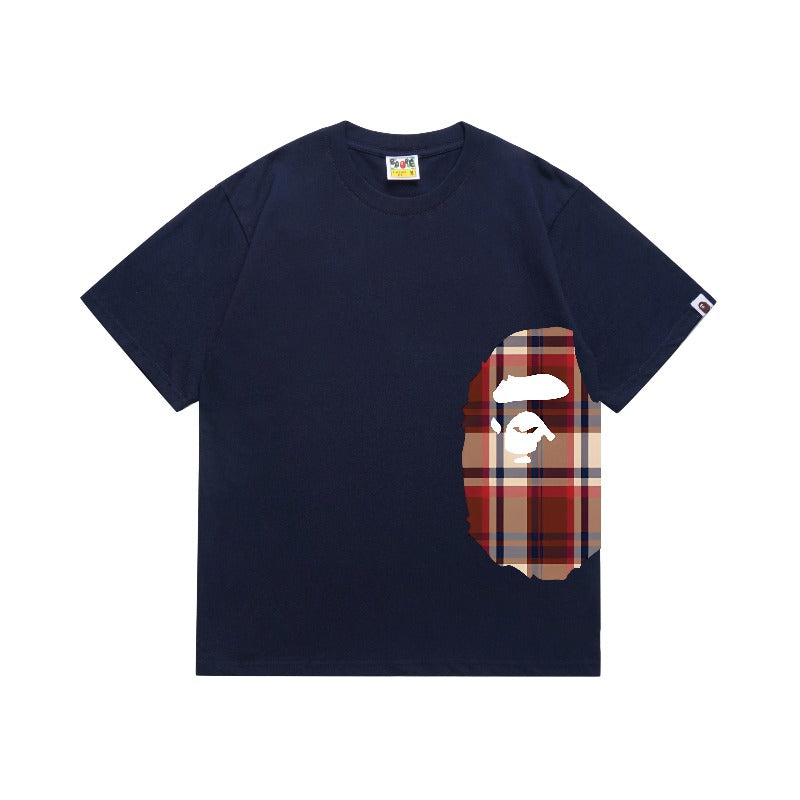 Bathing Shark and ape head print T Shirts NextBlock