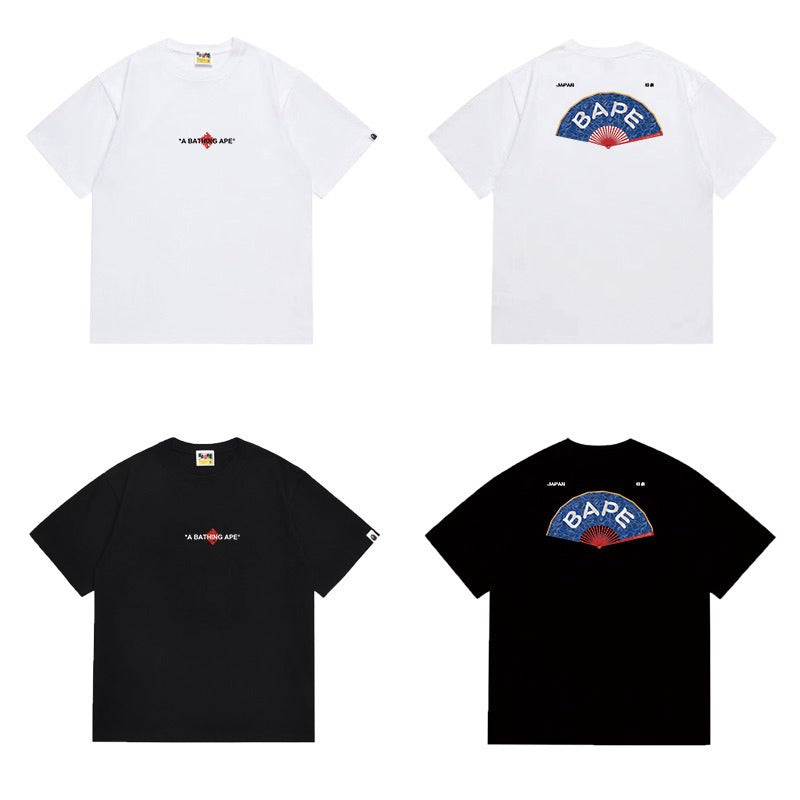Bathing Shark and ape head print T Shirts NextBlock