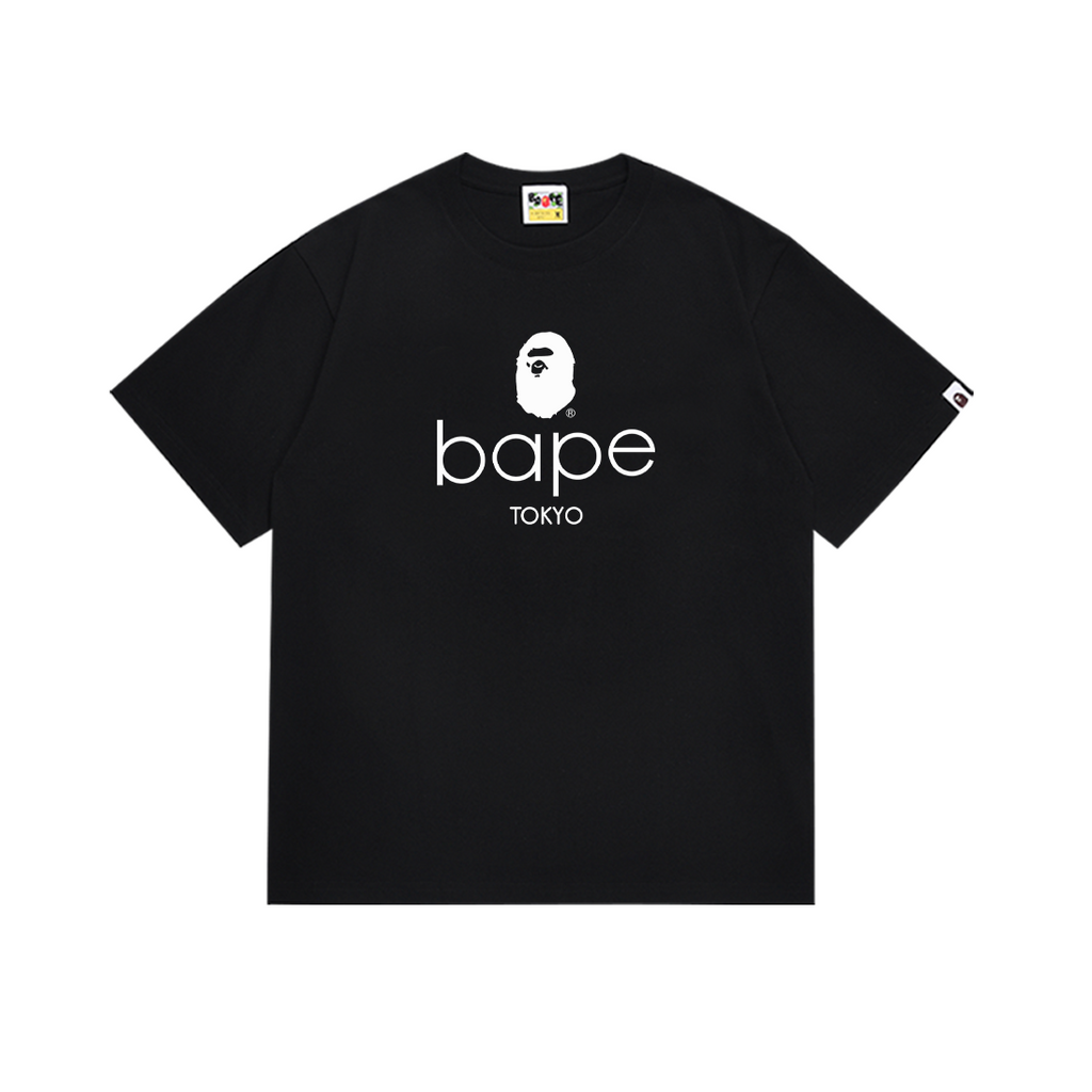 Bathing Shark and ape head print T-Shirt NextBlock