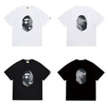 Bathing Shark and ape head print T Shirts NextBlock