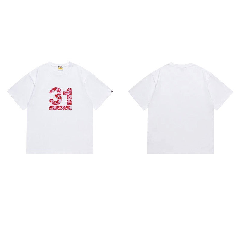 Bathing Shark and ape head print T Shirts NextBlock