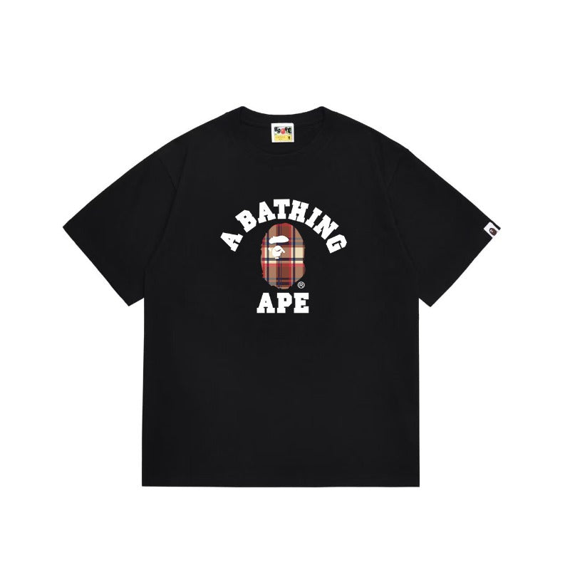 Bathing Shark and ape head print T Shirts NextBlock