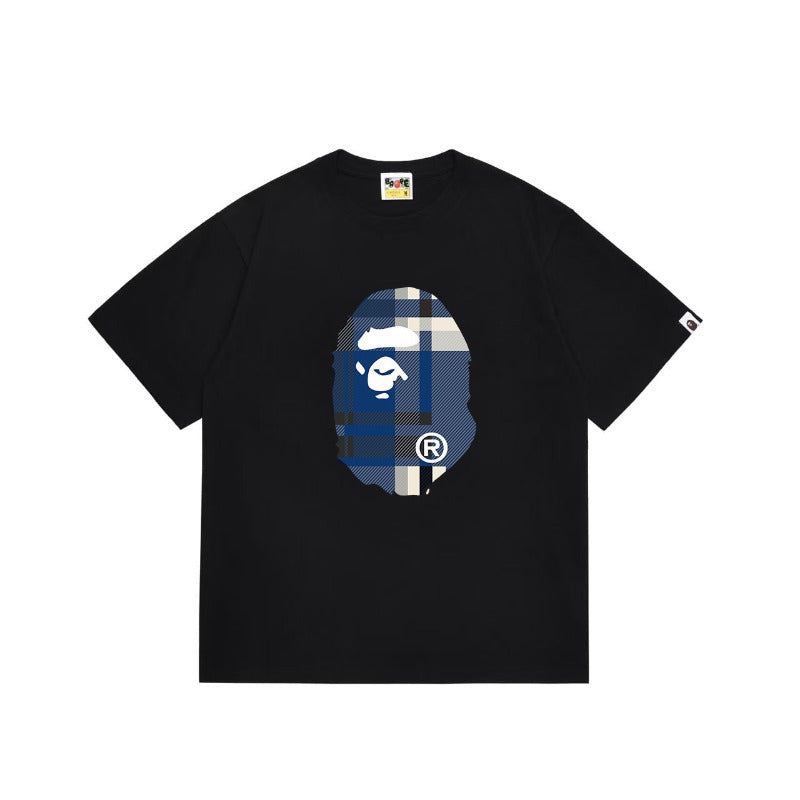 Bathing Shark and ape head print T Shirts NextBlock