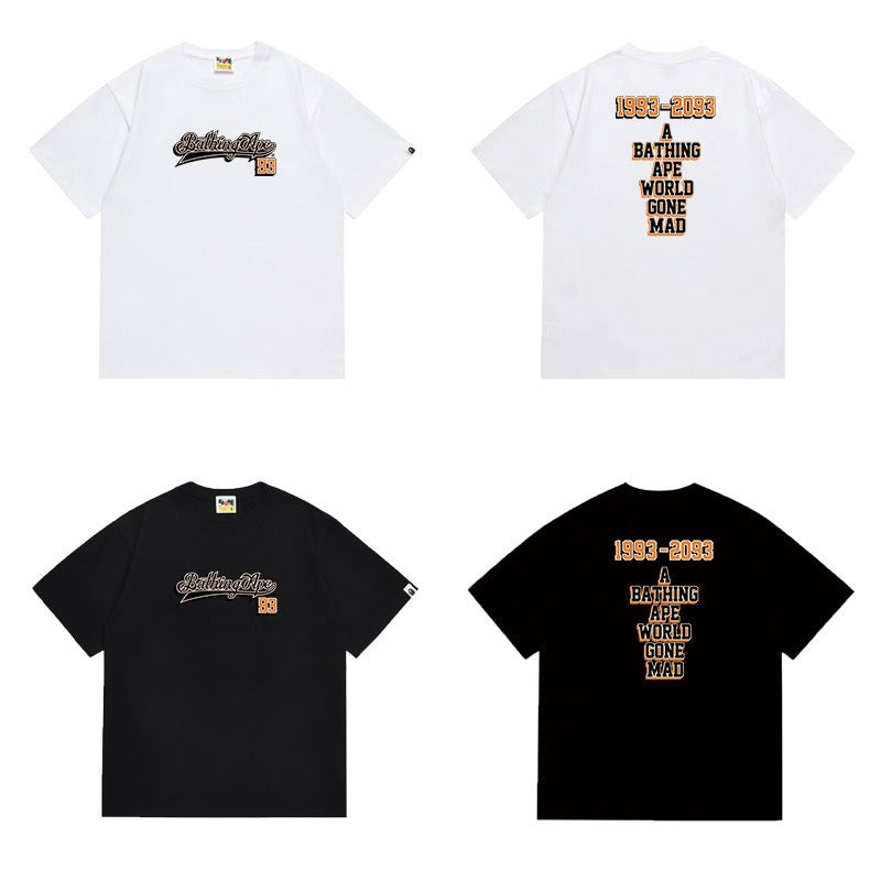 Bathing Shark and ape head print T Shirts NextBlock