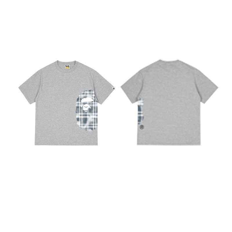 Bathing Shark and ape head print T Shirts NextBlock