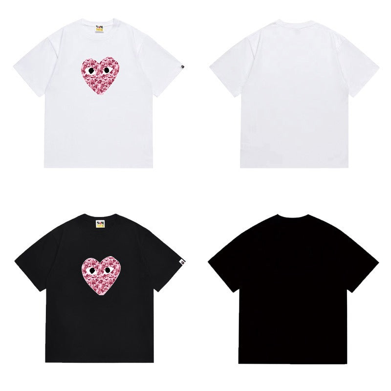 Bathing Shark and ape head print T Shirts NextBlock