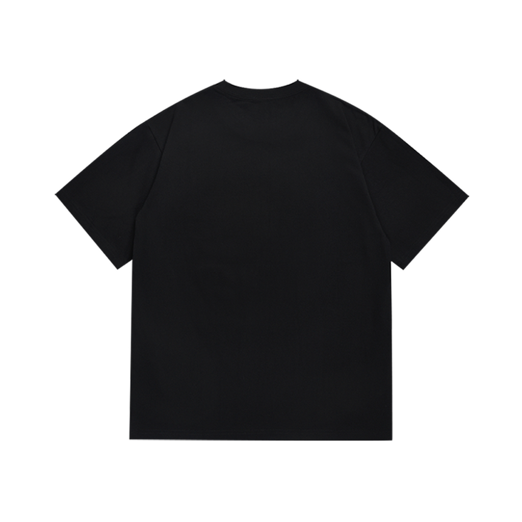 Bathing Shark and ape head print T-Shirt NextBlock