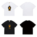 Bathing Shark and ape head print T Shirts NextBlock