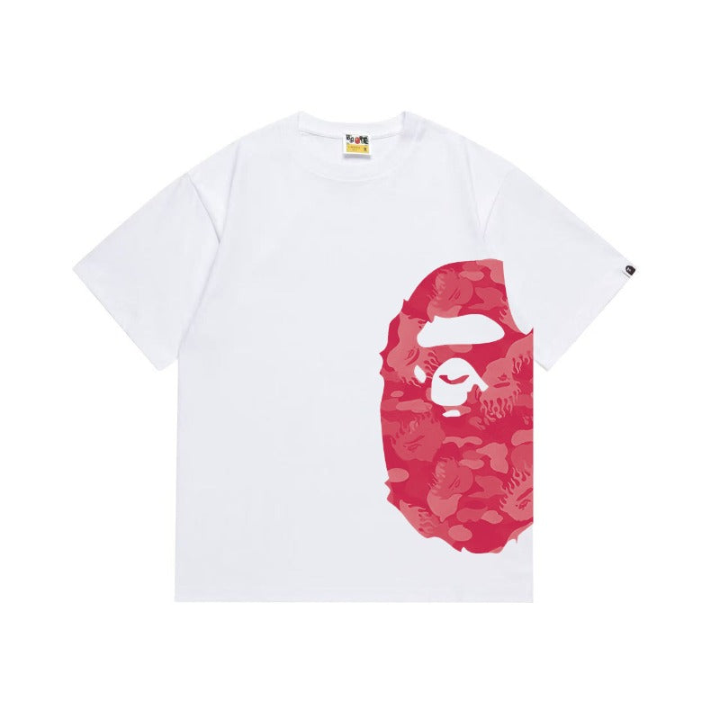 Bathing Shark and ape head print T Shirts NextBlock