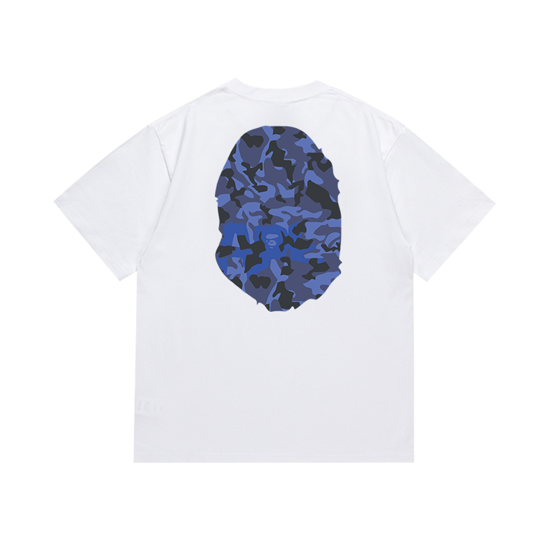 Bathing Shark and ape head print T-Shirt NextBlock