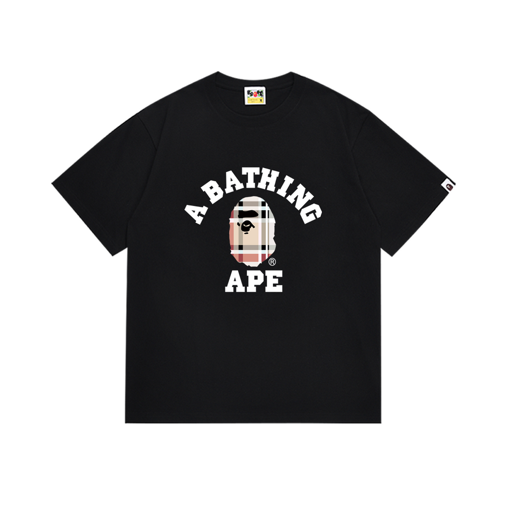 Bathing Shark and ape head print T-Shirt NextBlock