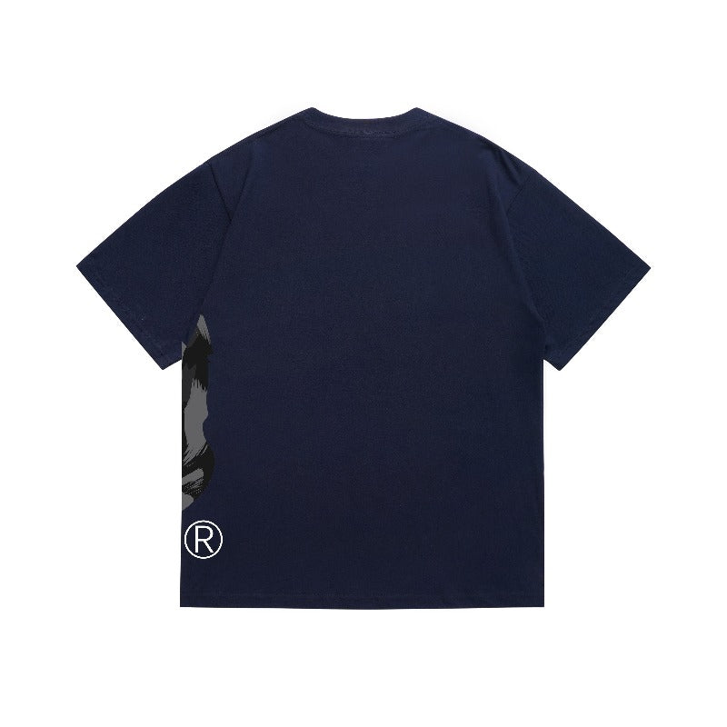 Bathing Shark and ape head print T Shirts NextBlock