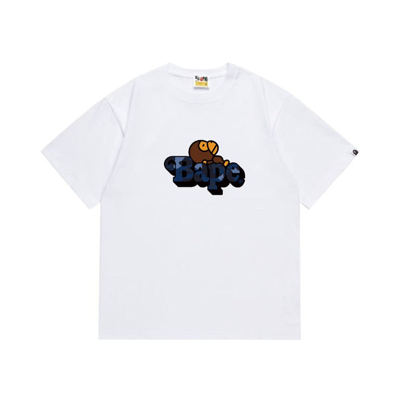 Bathing Shark and ape head print T Shirts NextBlock