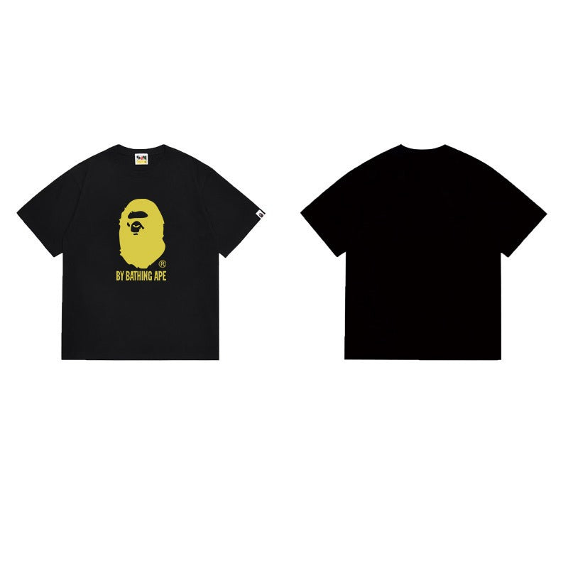 Bathing Shark and ape head print T Shirts NextBlock