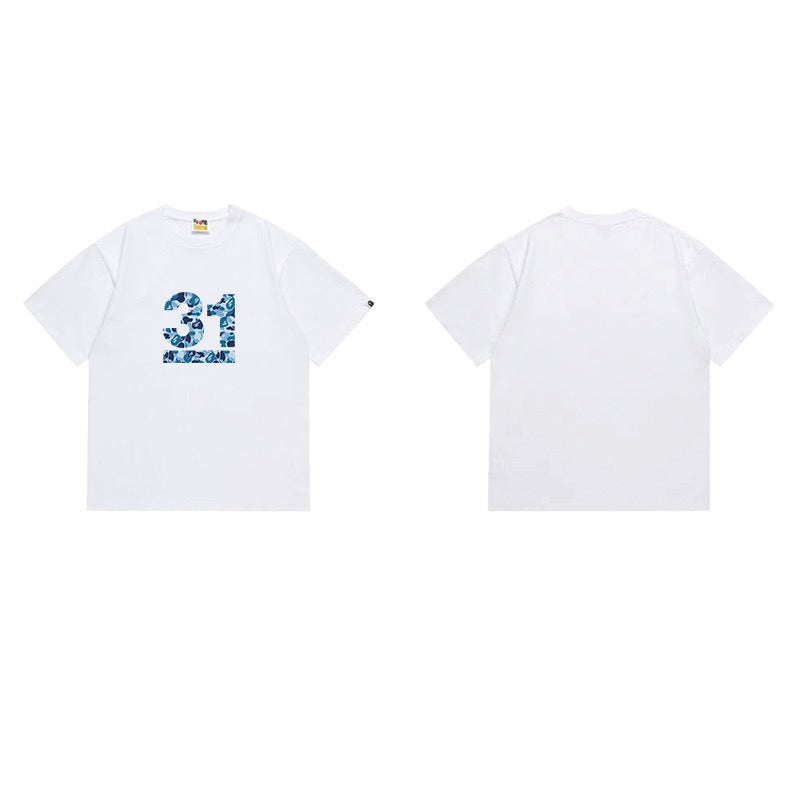 Bathing Shark and ape head print T Shirts NextBlock