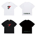 Bathing Shark and ape head print T Shirts NextBlock