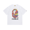Bathing Shark and ape head print T-Shirt NextBlock
