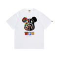 Bathing Shark and ape head print T-Shirt NextBlock