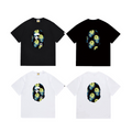 Bathing Shark and ape head print T-Shirt NextBlock