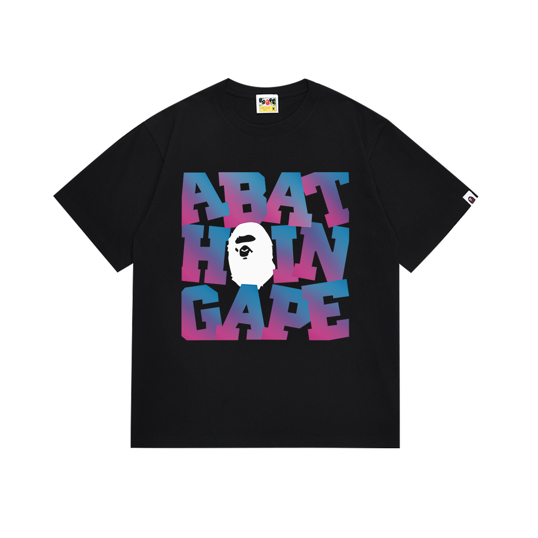 Bathing Shark and ape head print T Shirts NextBlock