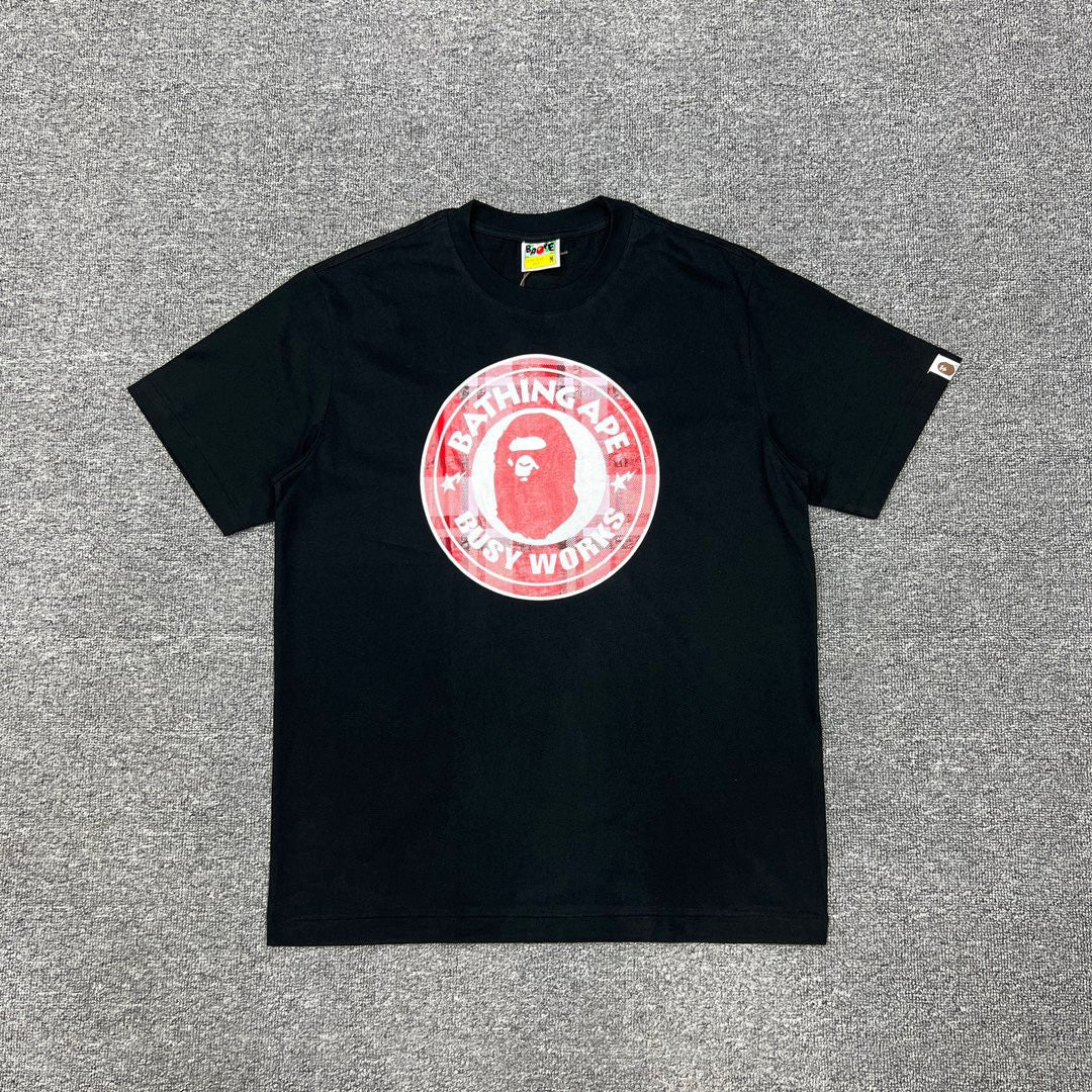 Bathing Shark and ape head print T-Shirt NextBlock
