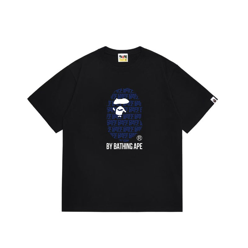 Bathing Shark and ape head print T Shirts NextBlock