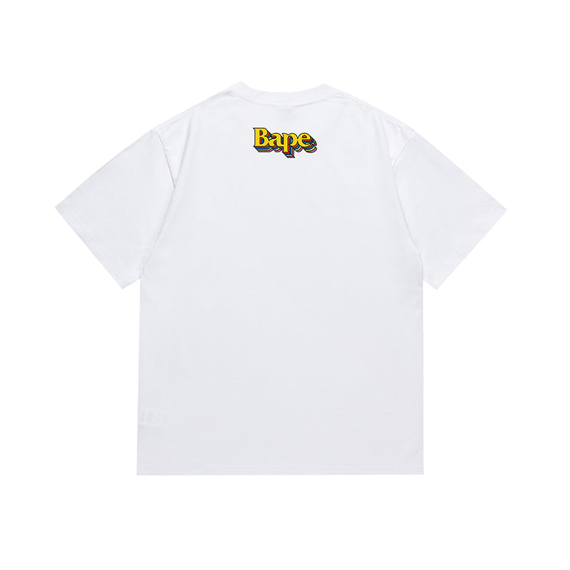 Bathing Shark and ape head print T Shirt NextBlock