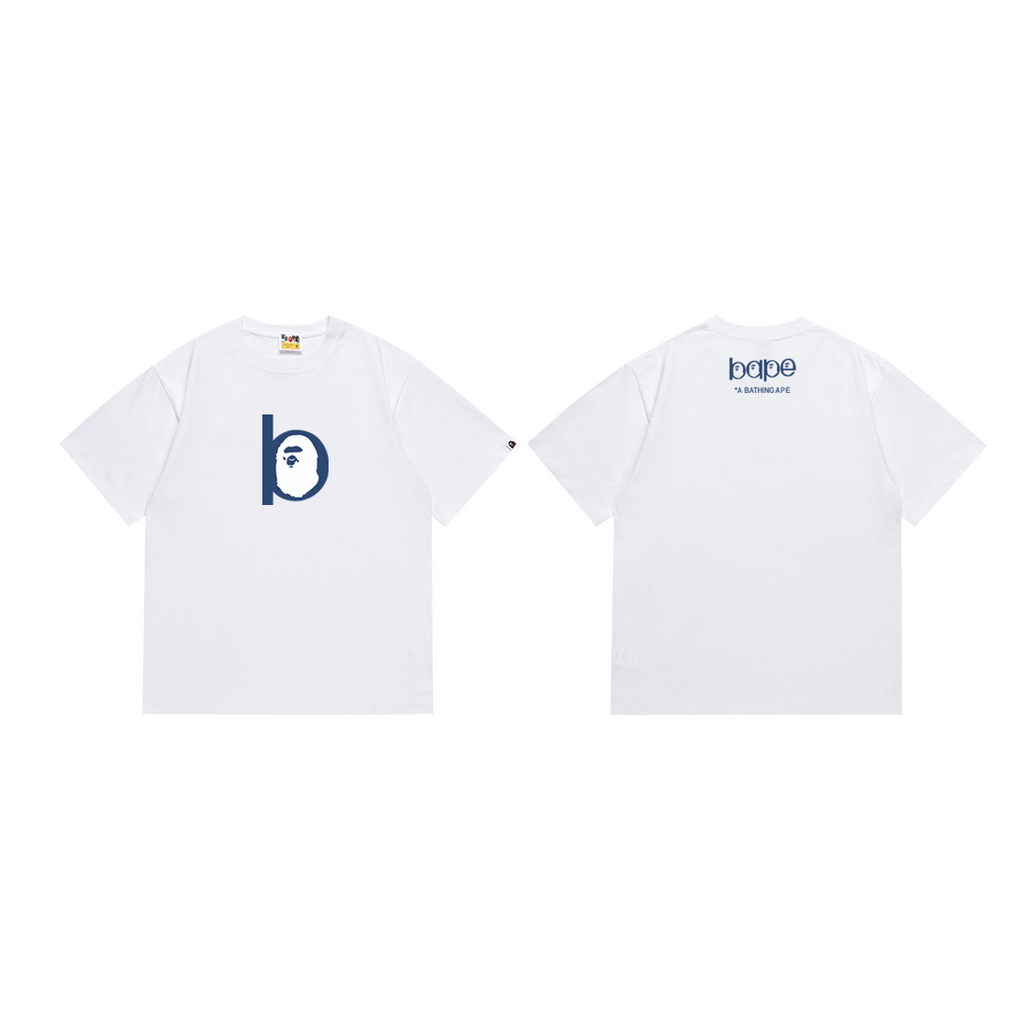 Bathing Shark and ape head print T-Shirt NextBlock
