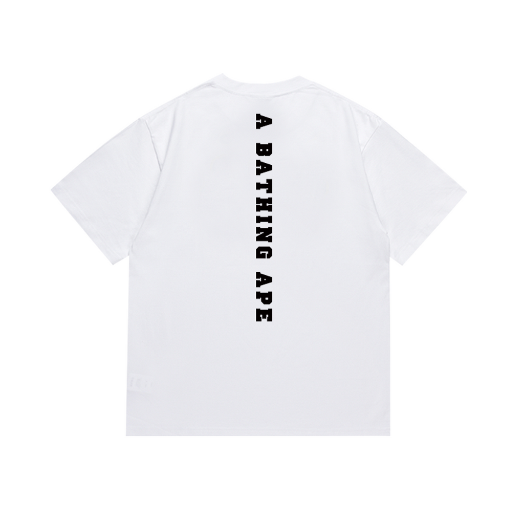 Bathing Shark and ape head print T-Shirt NextBlock