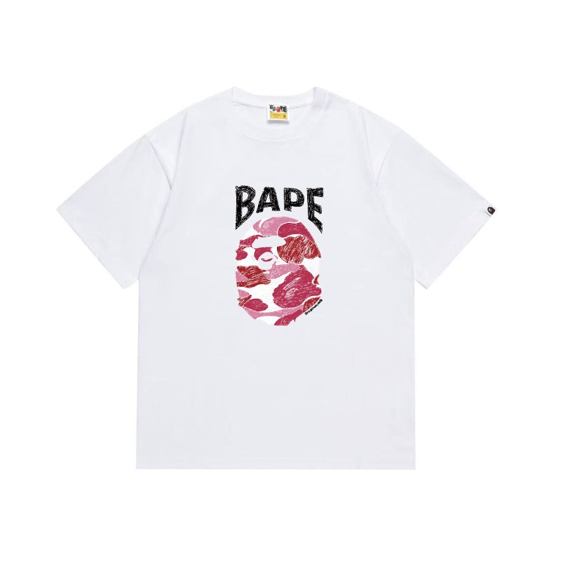 Bathing Shark and ape head print T Shirts NextBlock