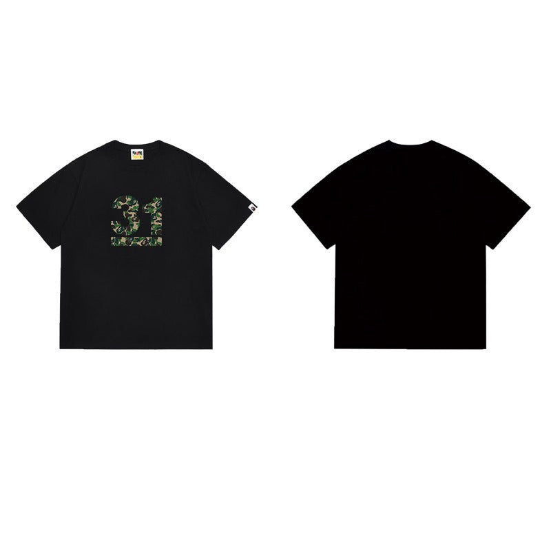 Bathing Shark and ape head print T Shirts NextBlock