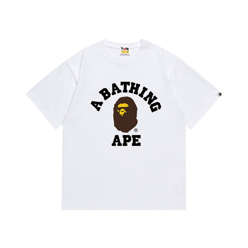 Bathing Shark and ape head print T Shirt NextBlock