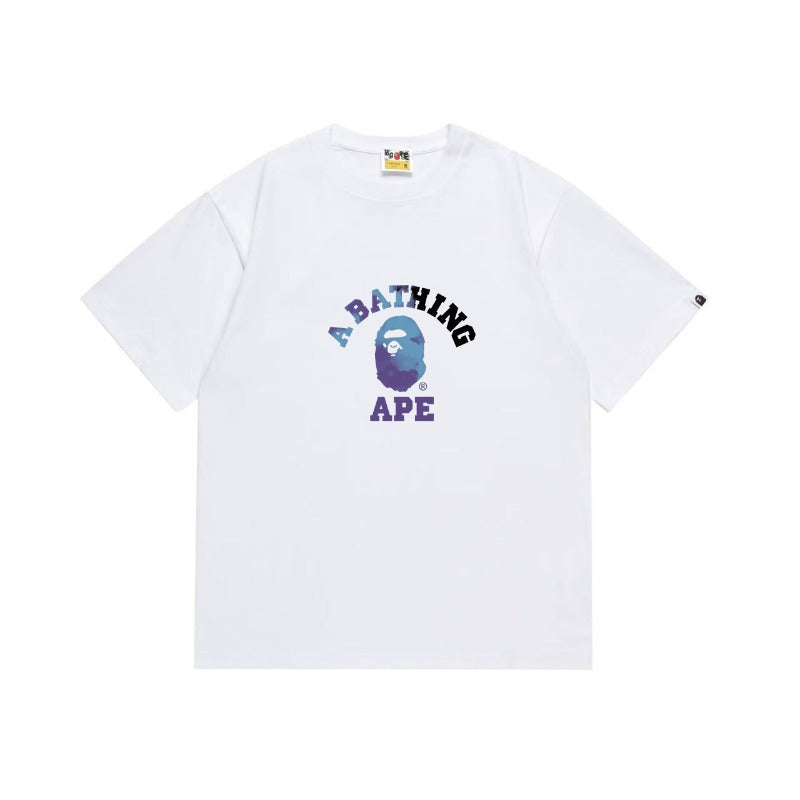 Bathing Shark and ape head print T Shirts NextBlock