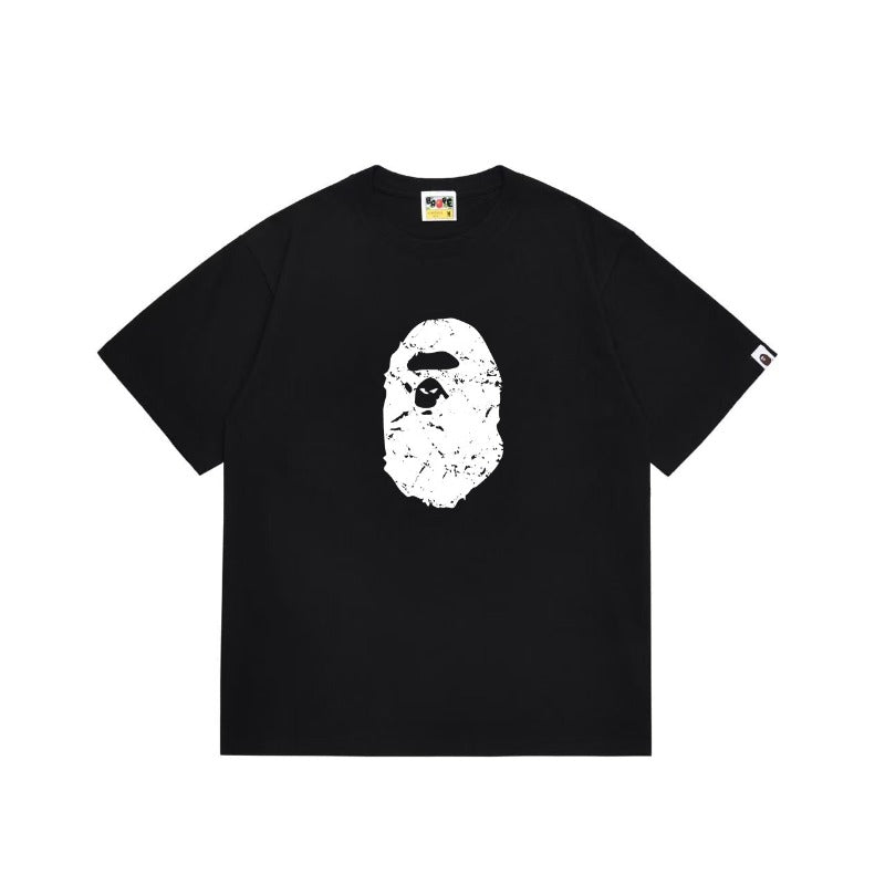 Bathing Shark and ape head print T Shirts NextBlock