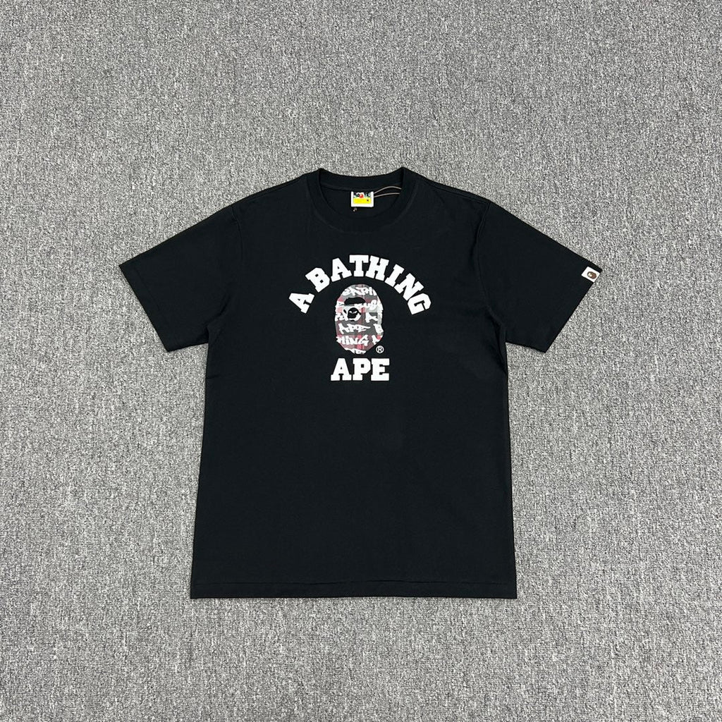 Bathing Shark and ape head print T-Shirt NextBlock