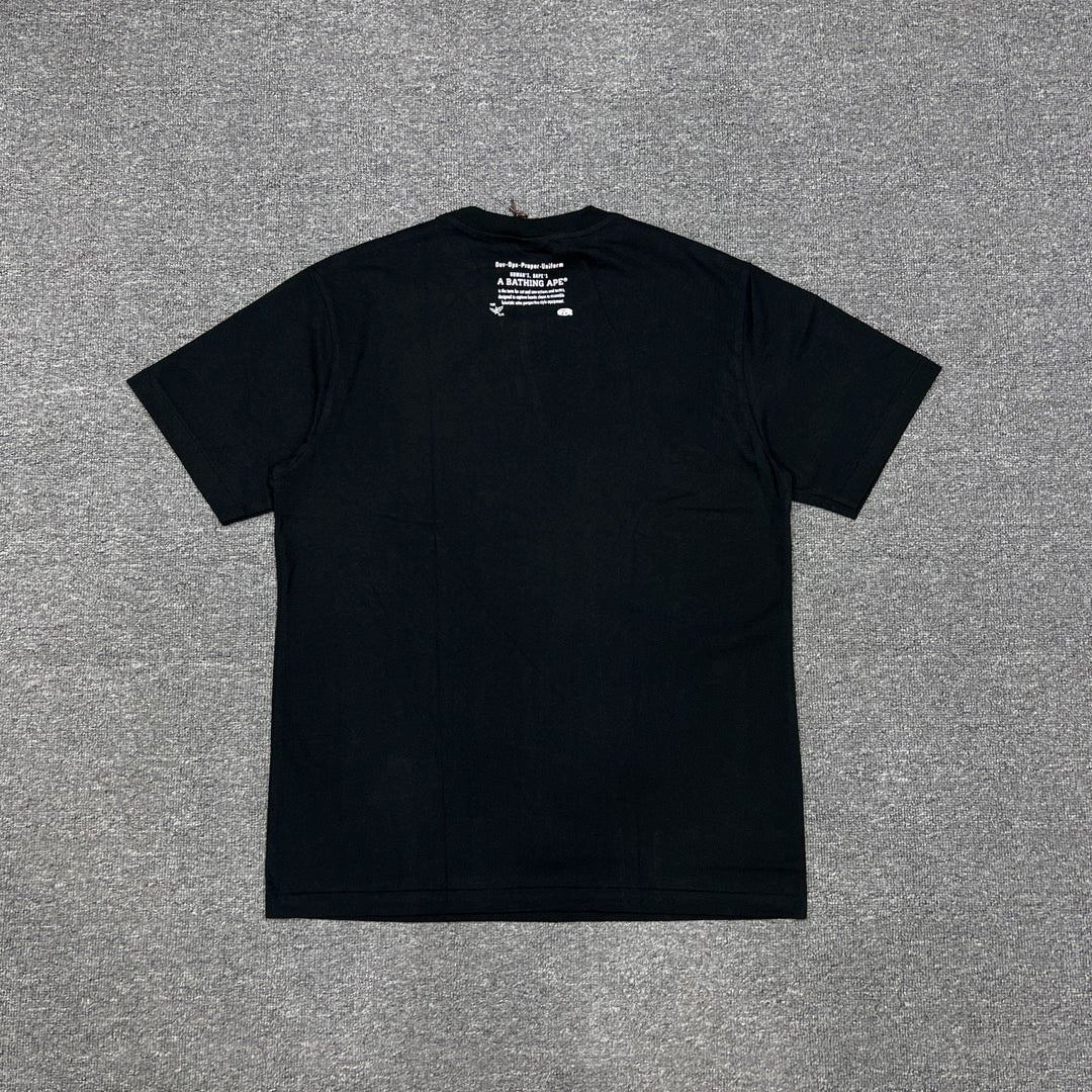 Bathing Shark and ape head print T-Shirt NextBlock