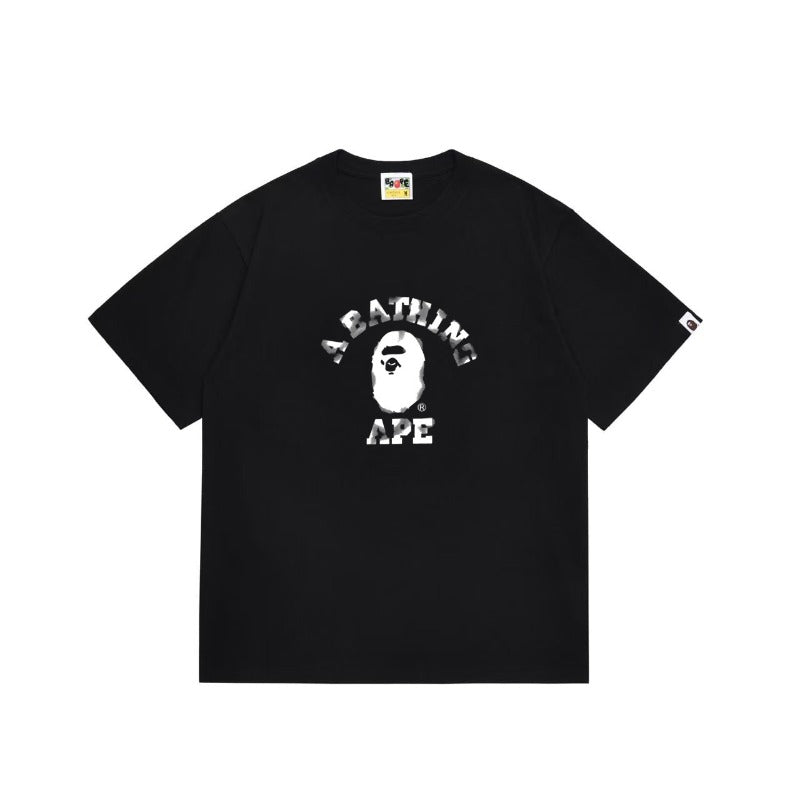 Bathing Shark and ape head print T Shirts NextBlock