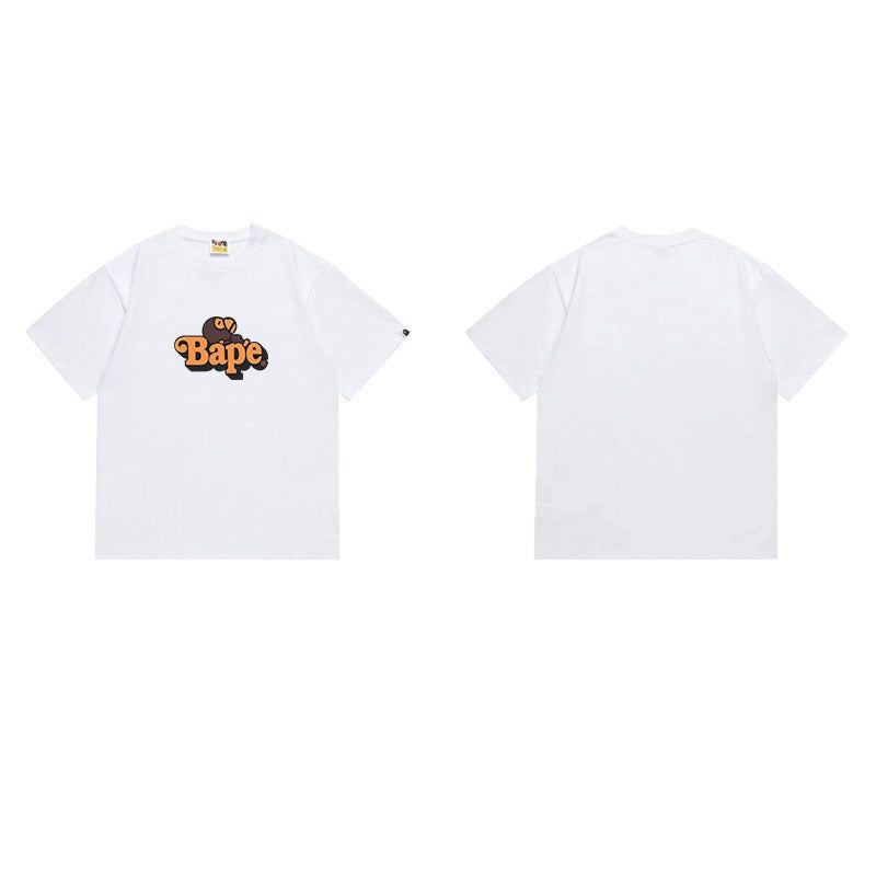 Bathing Shark and ape head print T Shirts NextBlock